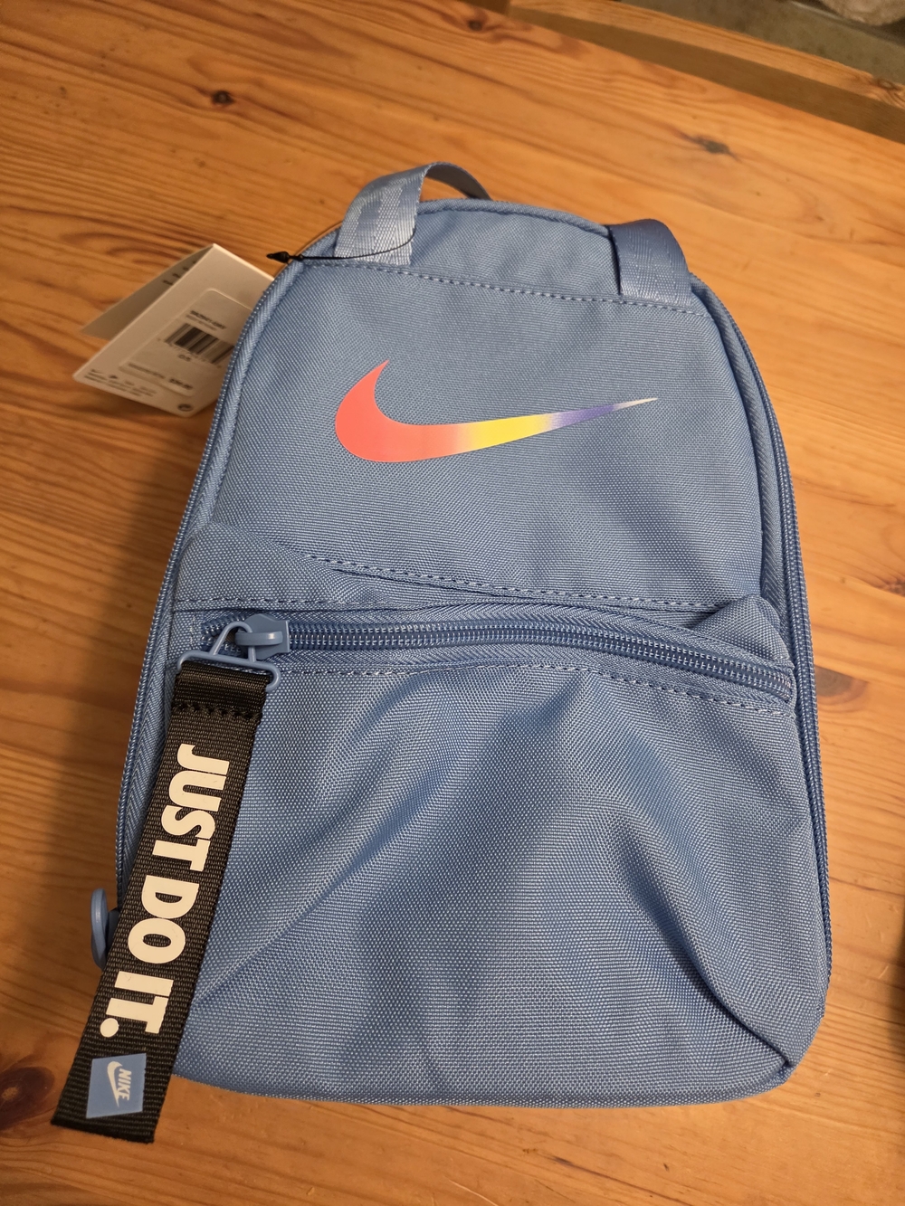Nike Men's Blue Gradient Swoosh Sling Lunch Bag